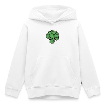 Broccoli - Kids Premium Organic Hoodie - white - Front - AI Model Kid Female (0cm)