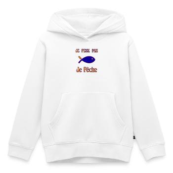 RETRAITE. RETRAITE. RETRAITEE. RETRAITE - Sweat Premium à capuche enfant bio - blanc - Devant - AI Model Kid Female (0cm)