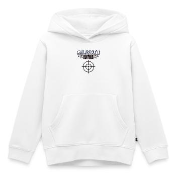 Airsoft Retraité Airsoft Joueur Airsoft Retraite Retraite - Sweat Premium à capuche enfant bio - blanc - Devant - AI Model Kid Female (0cm)
