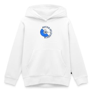 Sound_of_Zuerich - Kinder Premium Organic Hoodie - Weiß - Vorne - AI Model Kid Female (0cm)