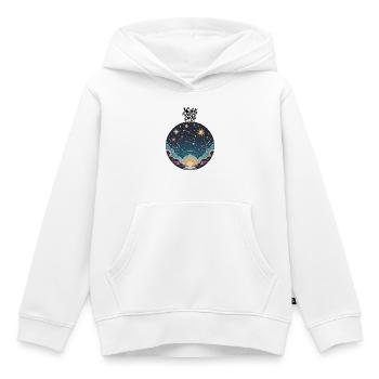 Nachthimmel - Kinder Premium Organic Hoodie - Weiß - Vorne - AI Model Kid Female (0cm)