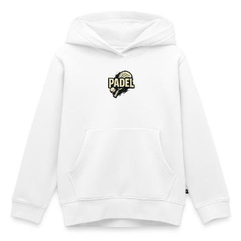 Padel Kraft Logo - Kinder Premium Organic Hoodie - Weiß - Vorne - AI Model Kid Female (0cm)