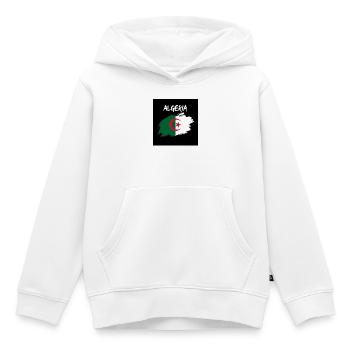 Algerien - Kinder Premium Organic Hoodie - Weiß - Vorne - AI Model Kid Female (0cm)
