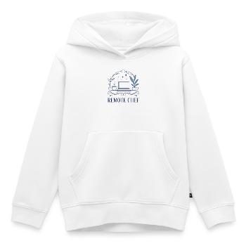 Remote Chef Laptop Motiv - Kinder Premium Organic Hoodie - Weiß - Vorne - AI Model Kid Female (0cm)