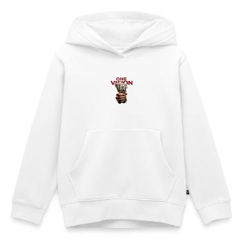 Une vision – Mentalité de réussite - Sweat Premium à capuche enfant bio - blanc - Devant - AI Model Kid Female (0cm)