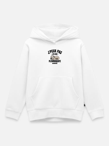 Faulheit, Müdigkeit, Ruhe - Kinder Premium Organic Hoodie - Weiß