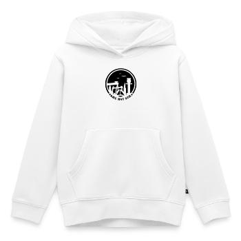 Kiel a du style - Sweat Premium à capuche enfant bio - blanc - Devant - AI Model Kid Female (0cm)