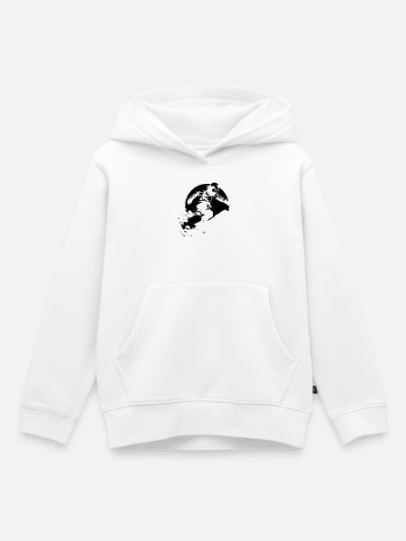 Snowboarder - Kinder Premium Organic Hoodie - Weiß