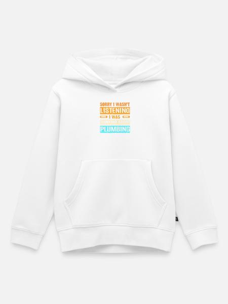 Installateur Klempner - Kinder Premium Organic Hoodie - Weiß