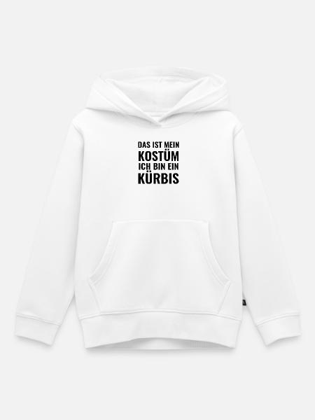 Kürbis Kostüm - Kinder Premium Organic Hoodie - Weiß