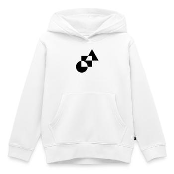 Geometric Bold Shapes Design T-Shirt - Sweat Premium à capuche enfant bio - blanc - Devant - AI Model Kid Female (0cm)
