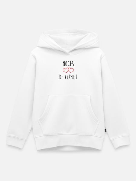 Vermeil-Hochzeit 45 Jahre Ehe - Kinder Premium Organic Hoodie - Weiß
