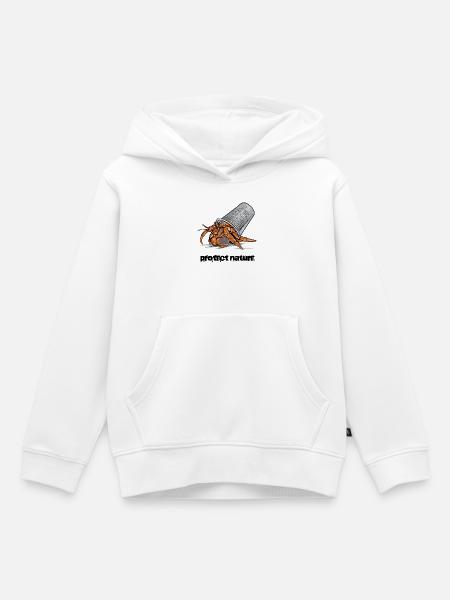 Einsiedlerkrebs Müll - Kinder Premium Organic Hoodie - Weiß
