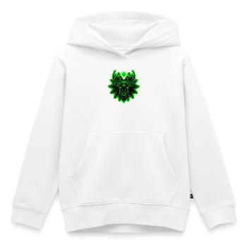 Mystic Deer: Wächter der geometrischen Natur - Kinder Premium Organic Hoodie - Weiß - Vorne - AI Model Kid Female (0cm)