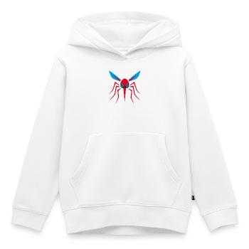 Moustique, Moustique, Insecte, Mal - Sweat Premium à capuche enfant bio - blanc - Devant - AI Model Kid Female (0cm)