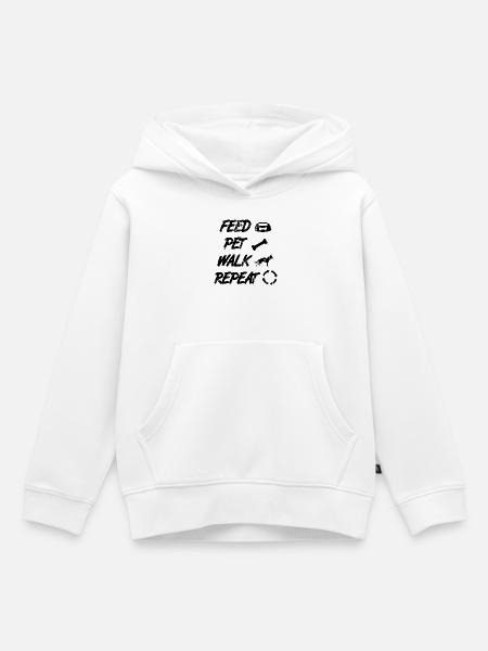 Schäferhund Spruch - Kinder Premium Organic Hoodie - Weiß