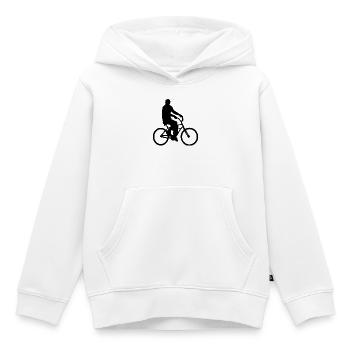 Bicyclette - Sweat Premium à capuche enfant bio - blanc - Devant - AI Model Kid Female (0cm)