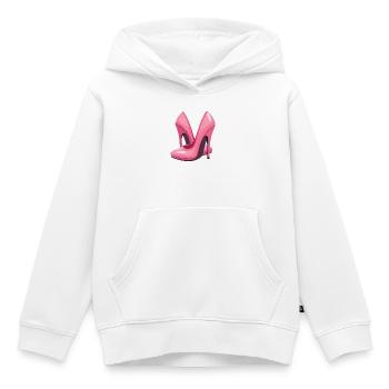 Chaussures à talons hauts - Sweat Premium à capuche enfant bio - blanc - Devant - AI Model Kid Female (0cm)