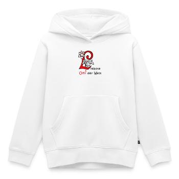 liebste Omi der Welt - Kinder Premium Organic Hoodie - Weiß - Vorne - AI Model Kid Female (0cm)