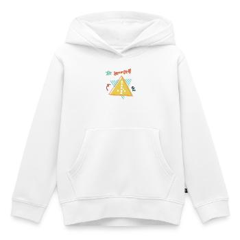 Be Yourself - Kids Premium Organic Hoodie - white - Front - AI Model Kid Female (0cm)