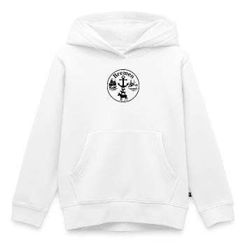 Bremen - Kinder Premium Organic Hoodie - Weiß - Vorne - AI Model Kid Female (0cm)