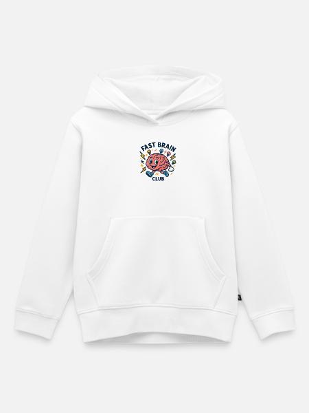 Schneller Geist Klub - Kinder Premium Organic Hoodie - Weiß
