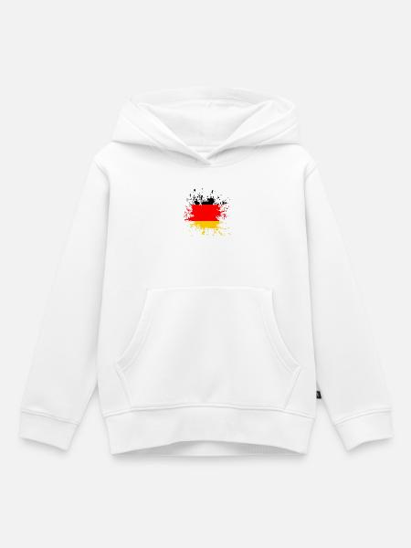 Deutschland Germany - Kinder Premium Organic Hoodie - Weiß
