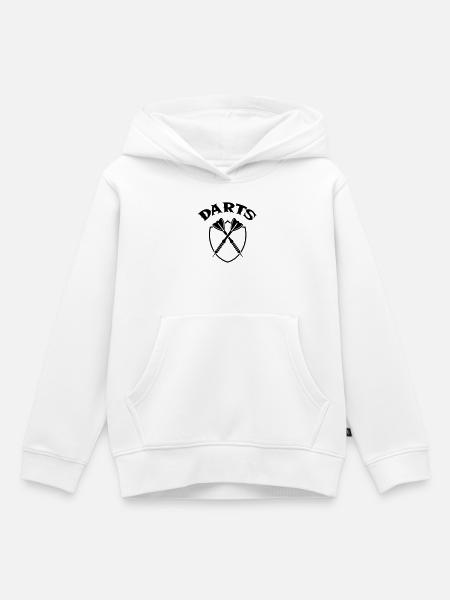 darts - Kinder Premium Organic Hoodie - Weiß