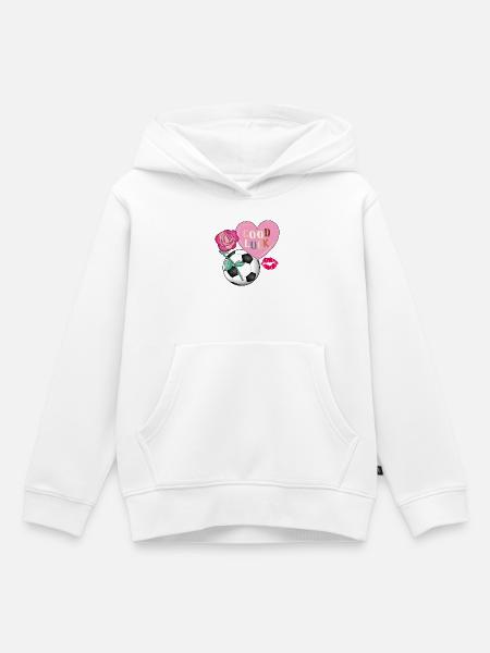 ich liebe Fußball - Kinder Premium Organic Hoodie - Weiß