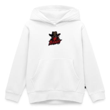 Cow-boy bandit avec un bandana rouge - Sweat Premium à capuche enfant bio - blanc - Devant - AI Model Kid Female (0cm)