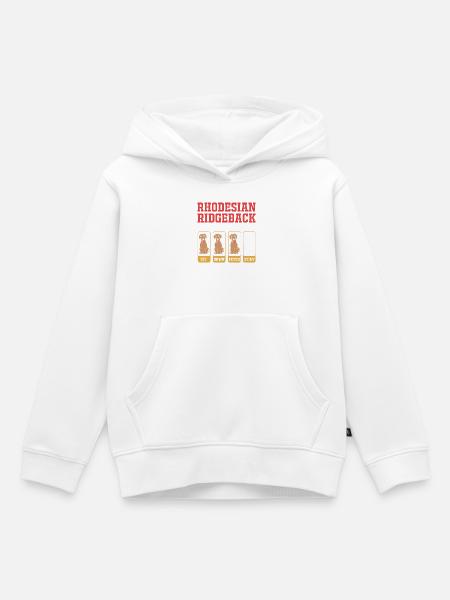 Rhodesian Ridgeback - Kinder Premium Organic Hoodie - Weiß