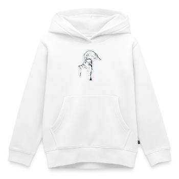 DER BESCHÜTZER - Kinder Premium Organic Hoodie - Weiß - Vorne - AI Model Kid Female (0cm)