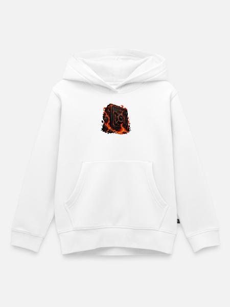 Lava Tresor im Vulkanlicht - Kinder Premium Organic Hoodie - Weiß
