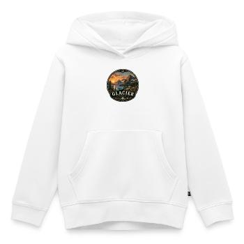 Glacier National Park Montana Nature Landscape - Kids Premium Organic Hoodie - white - Front - AI Model Kid Female (0cm)