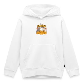 Gouda At Chess - Funny Mice Chess Players - Kids Premium Organic Hoodie - white - Front - AI Model Kid Female (0cm)