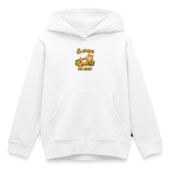I'm Gaming I'm Busy – Gamer Cat - Kids Premium Organic Hoodie - white - Front - AI Model Kid Female (0cm)