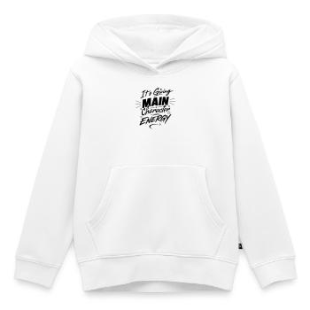 It's giving main character energy – Own It - Kids Premium Organic Hoodie - white - Front - AI Model Kid Female (0cm)