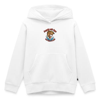 Petri Heil Papa - Kinder Premium Organic Hoodie - Weiß - Vorne - AI Model Kid Female (0cm)
