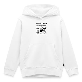 Alligator Freizeit Humor - Kinder Premium Organic Hoodie - Weiß - Vorne - AI Model Kid Female (0cm)