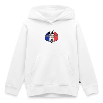 Mount Ventoux Deluxe - Kinder Premium Organic Hoodie - Weiß - Vorne - AI Model Kid Female (0cm)