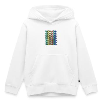 Schulkind Graffiti Farbverlauf - Kinder Premium Organic Hoodie - Weiß - Vorne - AI Model Kid Female (0cm)