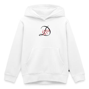 Digga - Kinder Premium Organic Hoodie - Weiß - Vorne - AI Model Kid Female (0cm)