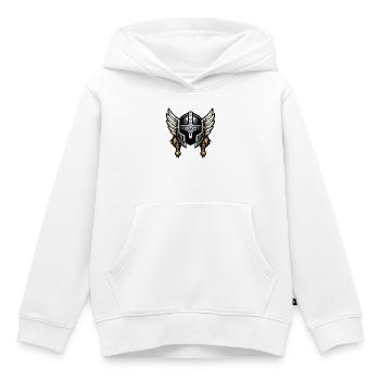 Valkyrie Helm mit Flügeln - Kinder Premium Organic Hoodie - Weiß - Vorne - AI Model Kid Female (0cm)