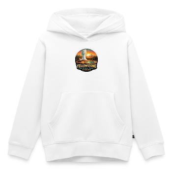 Yellowstone Nationalpark Abenteuer Natur - Kinder Premium Organic Hoodie - Weiß - Vorne - AI Model Kid Female (0cm)