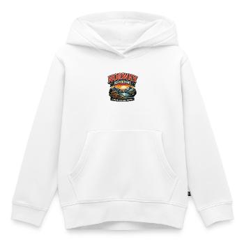 Norwegen-Abenteuer Nord - Kinder Premium Organic Hoodie - Weiß - Vorne - AI Model Kid Female (0cm)