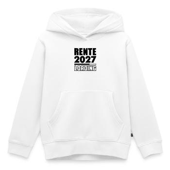 Rente 2027 Loading - Kinder Premium Organic Hoodie - Weiß - Vorne - AI Model Kid Female (0cm)