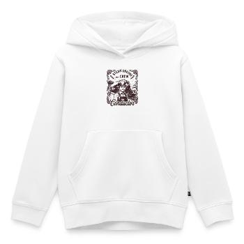 Chemise vintage de conducteur de locomotive à vapeur pour enfant - Sweat Premium à capuche enfant bio - blanc - Devant - AI Model Kid Female (0cm)