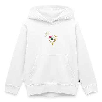 Urlaub mit Herz und Sonne - Kinder Premium Organic Hoodie - Weiß - Vorne - AI Model Kid Female (0cm)