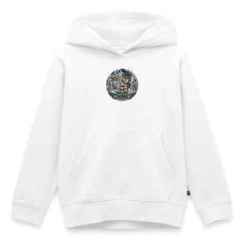 Mondwald Blütenpfad - Kinder Premium Organic Hoodie - Weiß - Vorne - AI Model Kid Female (0cm)