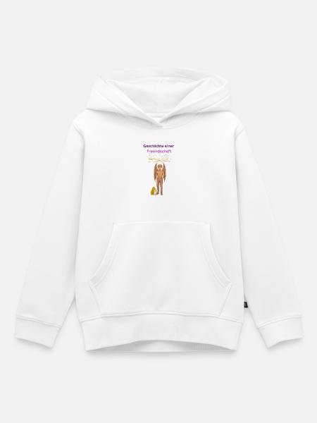 Geschichte einer Freundschaft - Kinder Premium Organic Hoodie - Weiß